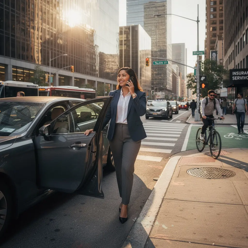 Изображение автомобиля, получившего повреждения, с указанием процесса ремонта и страхового возмещения.